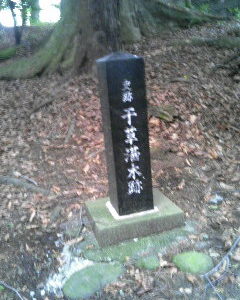 七社明神社の干草湛木跡