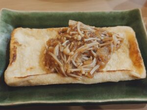 油揚げのきのこみぞれ餡