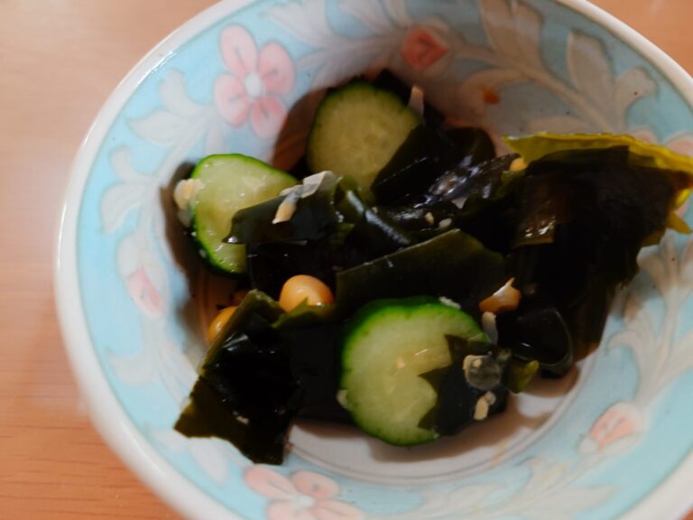 わかめとコーンの酢の物