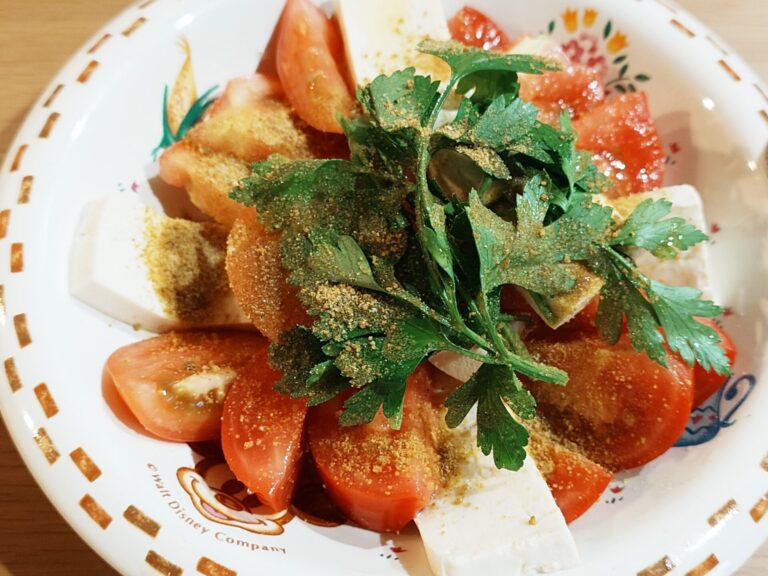 トマトと豆腐のカプレーゼ